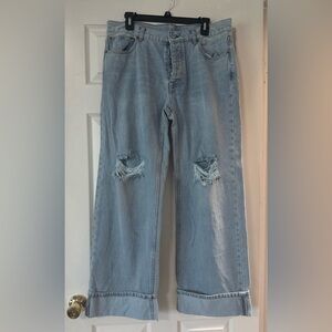 Boyfriend Jeans in Light Blue